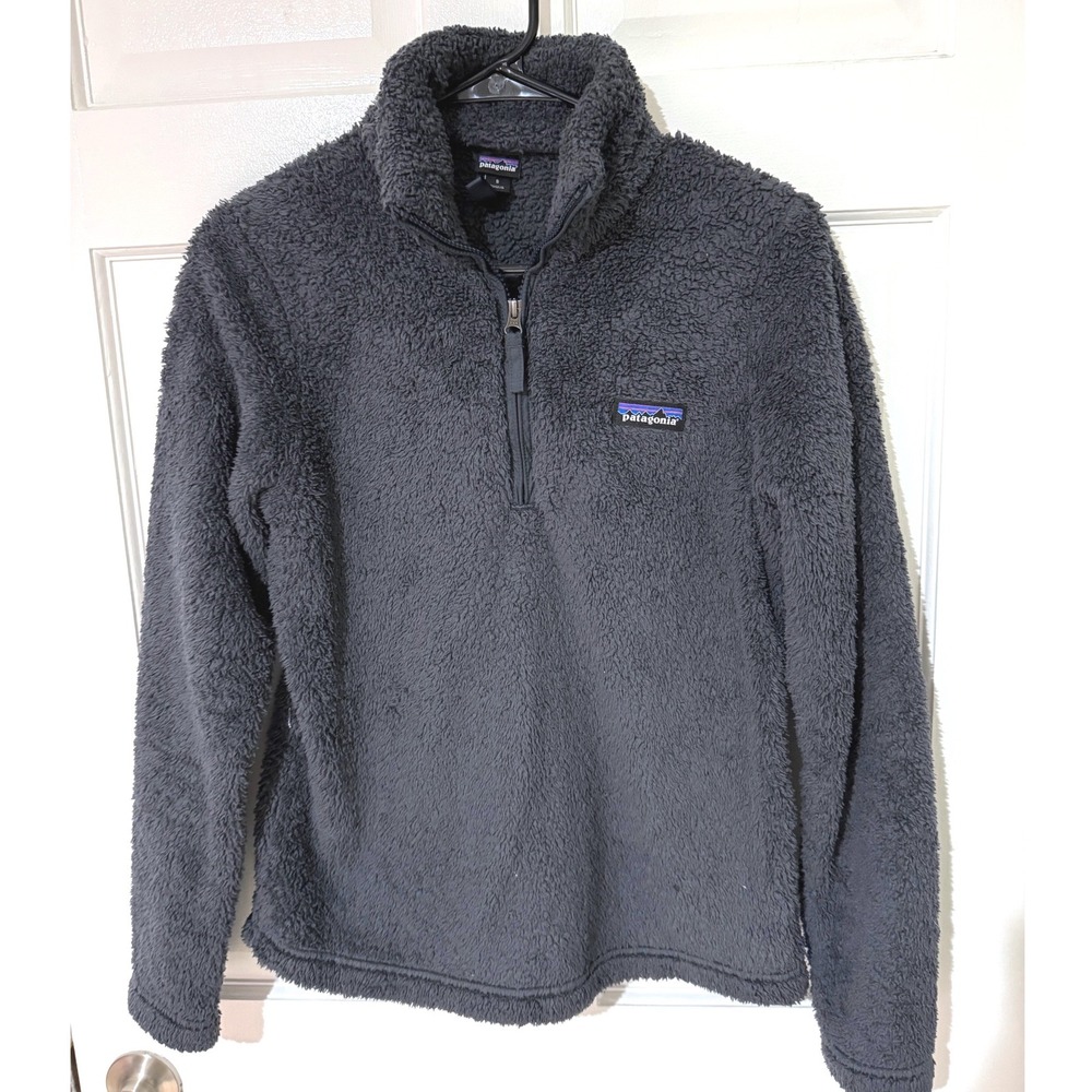 Patagonia Womens Los Gatos 1/4 Zip Fleece Pullover Charcoal Grey Small 25235